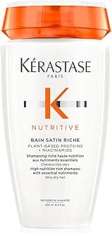 – Kérastase Nutritive Bain Satin Riche Shampoo | Cleanses & Deeply Replenishes Moisture | With Plant-Based Proteins & Niacinamide | For Medium to Thick to Dry Hair