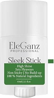 - Eleganz Sleek Stick | Hair Wax Stick | High Shine | Sets Flyaways | Non Sticky | No Build-up | 100% Natural Ingredients | 65 ml