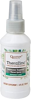 Quantum Health TheraZinc Oral Spray, Zinc Immune Support For Adults and Kids, Provides Throat Relief in a Soothing Liquid Zinc Spray, 4 Oz.