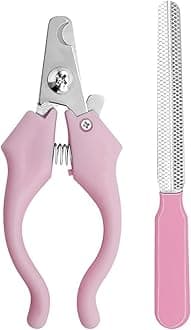 2pcs Pet Cutter with File Dogs Claws Grooming Tool with Anti Slip Handle Trimmer Animal Pet Supplies
