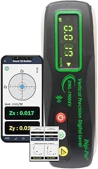 Digi-Pas 2-Axis Smart Vertical & Perpendicularity Precision Level DWL1900XY B...