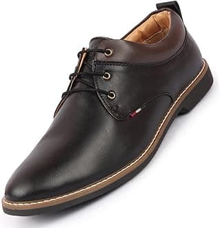 Men's Formal Lace Up Oxford Shoes for Office|Meetings|Daily|Comfort|Fashion|Stylish|Parties|Outdoor|Occasions|TPR Welted Sole (6-13 UK)