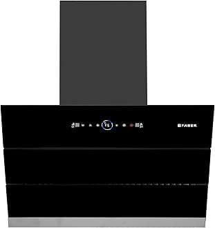 Faber 75cm 1500m³/hr BLDC Motor Autoclean Slant Chimney| Black Matt Filterless |9 Speed Control |Touch & Gesture Control |Oil Collector|2Yrs Comprehensive Warranty by Faber|Hood Maple BLDC FL HC BK 75