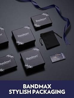 Bandmax Mens Stainless Steel Chain Necklaces 5/7/9/12MM Chunky Miami Cuban Link Chain Necklace Bracelet Silver/Gold Plated/Black Chains for Men 18"-30"