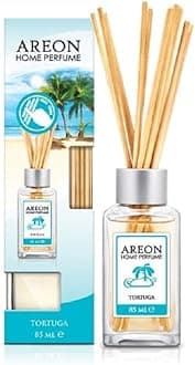 AREONHome Luxury Perfume Reed Diffuser + 10 Rattan Reeds, Tortuga 85 ml
