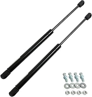 YSIL 10 Inch 35Lb Gas Struts Shock Lift Supports Gas Prop Spring Struts for Cars Pickup Truck Cap Camper Shell Rear Window RV Door Strut Leer Topper Canopy Toolbox Cabinet Floor Hatch Pack of 2