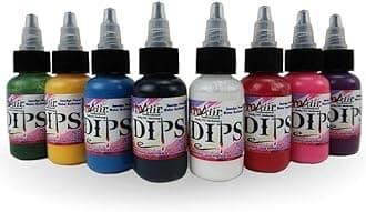 ProAiir Face and Body Painting Makeup - Brush on DIPS 1oz (30ml) 8-Pack