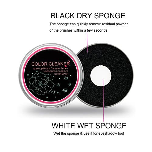 Makeup Brush Cleaner Tool, Quick Cleaning Sponge, Rapidly Switch To Color, Eye Shadow Power Color Remover