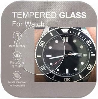VRWOXVRWOX [2-Pcs ] Glass Screen Protector For MDV106-1A Watch,2.5D Rounded Edges 9H Premium Real Tempered Protector Anti Scratch,Anti-fingerprint Bubble-free 【MDV106】