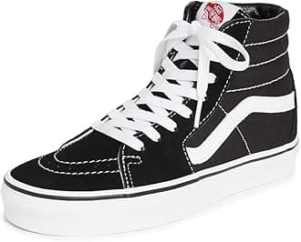 Vans Men's SK8-Hi Skateboard Shoe, Black, 2.5 UK
