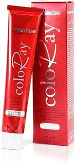 Enercos Professional Coloray Permanent Hair Color Cream, Shine & Silky Touch, Long Lasting, #6/1, Dark Blonde Ash, 100ml