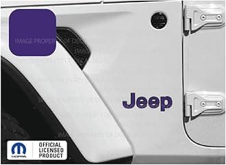 Decal Mods Fender Jeep Fender Flat Overlay Decal Graphic fits Jeep Wrangler JL/JT (2018-2024) (Set of 2) Purple CPURPLE | SJ8Z3