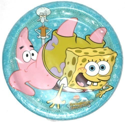 Nickelodeon Spongebob Squarepants 8 Count Dessert Plates