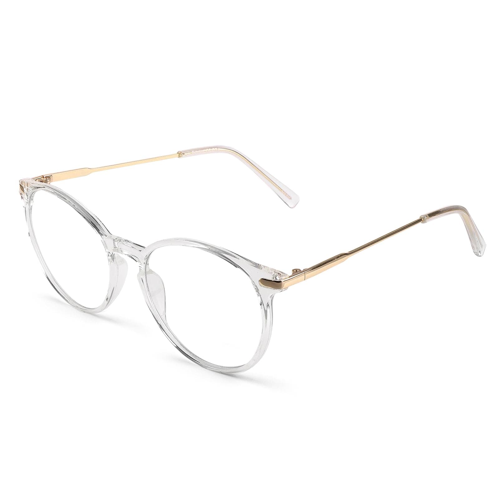 Baytion Blue Light Blocking Glasses - Computer Game Glasses Retro Round Eyeglasses Frame for Women Men, Anti Eye Eyestrain UV 400 Protection Reading Gaming Glasses Non Prescription