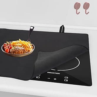 KEBE Stove Top Cover for Electric Stove, Large Heat-Resistant Ceramic Glass Cooktop Protector Mat, Widened Silicone Thick Induction Cooktop Cover Protector Mat, 31" x 24"