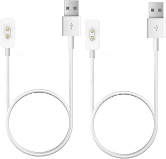 Charger Cable Replacement for Xiaomi Mi Band 9/Band 8/Redmi Watch 3/4/5 (White, 2 Pack/1.9Ft)