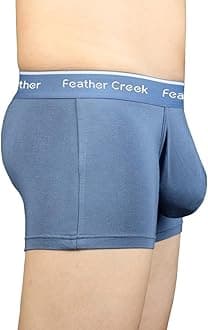 Mens Pouch Trunks Separate Big Enhance Underwear Briefs Comfy Mid-Rise Pouch Bikini Brief Boxer Briefs