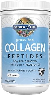 Grass Fed Collagen Peptides Powder Unflavored Collagen Powder for Women Men Hair Skin Nails Joints, Hydrolyzed Collagen Protein Supplements, Collagen for Women & Men, 14 Servings