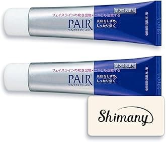 Lion PAIR Acne Cream W Reduces Itching Blemishes Rashes Redness Pack of 2 x 24g (0.85oz). (With English Instructions)
