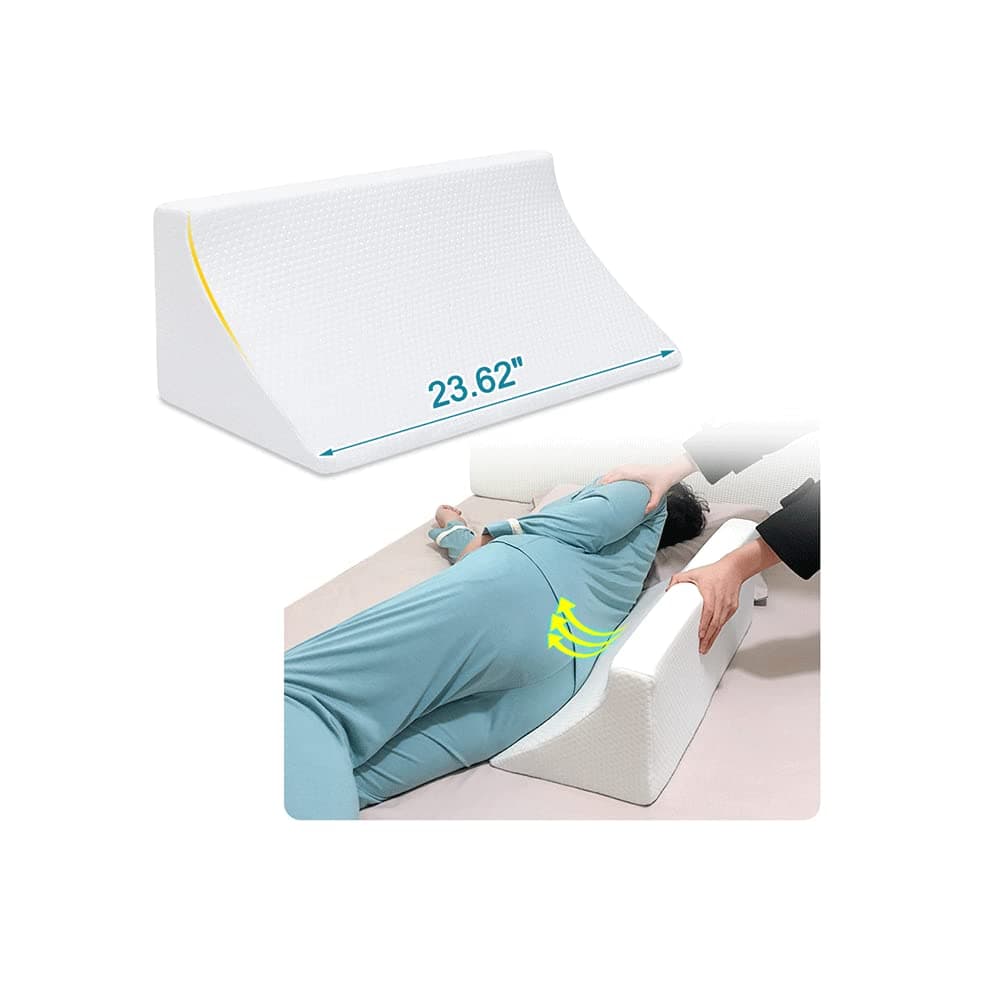 Medical Wedge for Bed Positioning Triangle Pillow for Back Support Bedsore Pressure Relief Wedges Side Sleeper Body Positioners Orthopedic Incline Pillow Bedridden Elderly Patient Ankle Bolster