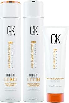 GK Hair Global Keratin Moisturizing Shampoo & Conditioner 300ml - ThermalStyleHer - 100ml3.4oz Heat Styling Protection Anti Frizz Hair