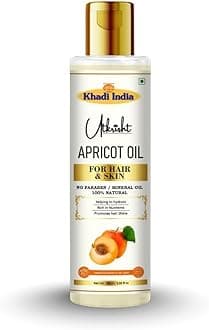 - Khadi Apricot Oil For Skin & Hair 100ml | Pure & Natural Oil for Hair Growth, Strengthening & Scalp | Non Sticky, Paraben & Mineral Oil Free | For All Hair Types | Daily Use for Men & Women