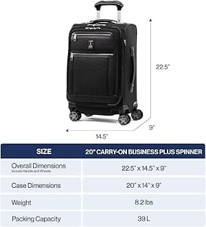 [Travelpro] Suitcase Crew 11 50" Garment Bag 11 inches Black///White