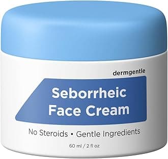 Seborrheic Face Cream - Relieves Seborrheic Dermatitis with MCT Oil, Squalane - Moisturizing Face and Body Anti Itch Cream for Sensitive Skin Seb Derm Sebderm - No Steroids for Lasting Results