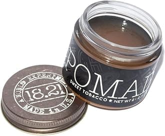 - 18.21 Man Made Hair Styling Product, 2oz. Original Sweet Tobacco Scent in Pomade with High Shine Finish