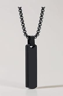 Fashion Frill Silver Chain For Men Stylish Stainless Steel Bar Pendant Necklace Silver Chain Pendant For Men Boys Love Gifts Mens Jewellery