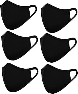 Hosiery Cotton Mask, Reusable and Washable Face Masks Breathable & Flexible fit Face Mask for Men & Women (pack of 6)