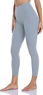 HeyNuts Essential Full Length Yoga Leggings, Women's High Waisted Workout Compression Pants 28''