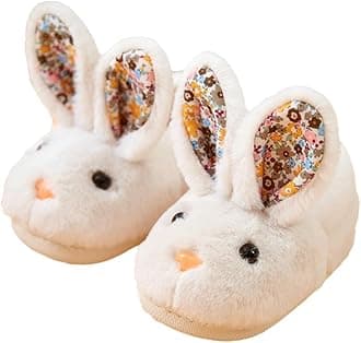 Toddler Cute Cat House Slippers - Fuzzy Winter Warm Soft House Shoes for Girls