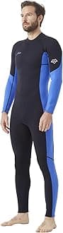 Men Wetsuits 3/2mm Neoprene Wet Suit Back Front Zip in Cold Water for Surfing Swimming Diving