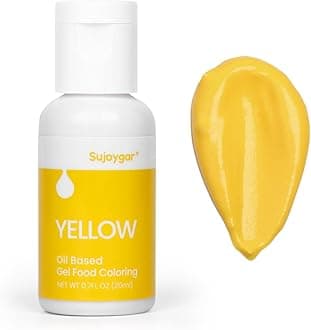 Oil Based Food Coloring For Chocolate, Yellow, Food Grade 20ml, Edible Oil Food Dye For Baking, Cupcake & Fondant, Icing
