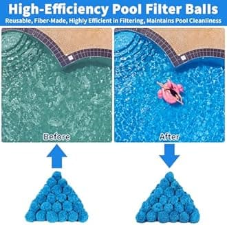 Sawowkuya 1.8Lbs Pool Filter Balls, Filter Balls for Swimming Pools Sand Filter