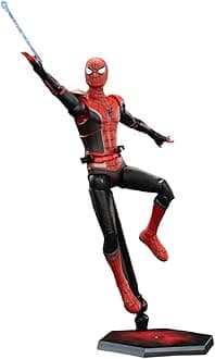 ZD Toys Collectible Figure Full Set: Anniversary Series: Black and Red Spider(1913-03), Movice Style, 1:10 Scale Miniature Action Figurine 1913-03