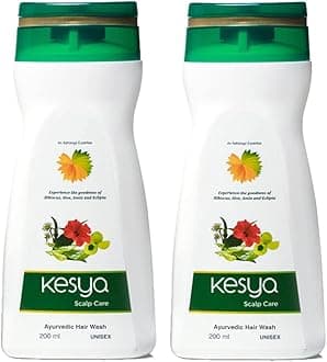 Ashtanga K.S.Varier's Kesya Scalp Care Ayurvedic Hair Wash - Hairfall Control - 200 ml (Pack of 2)