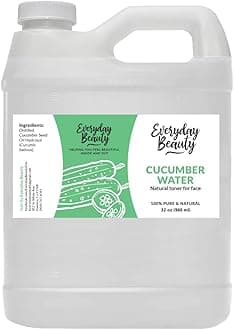Cucumber Hydrosol Bulk - 32 oz All Natural Hydrating Spray Mist for Face and Hair - 100% All Natural Cucumber Water