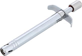 Gas Lighter, Strong And Sturdy Design, RF10599 | Easy Grip Stainless Steel Regular Lighter for Kitchen Stove Thick Gauge High Durability