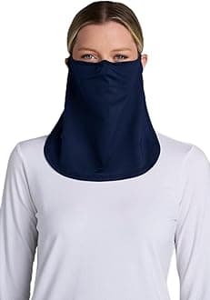 UV Face Shield - UPF 50+ Sun Protection - Crestone in Navy
