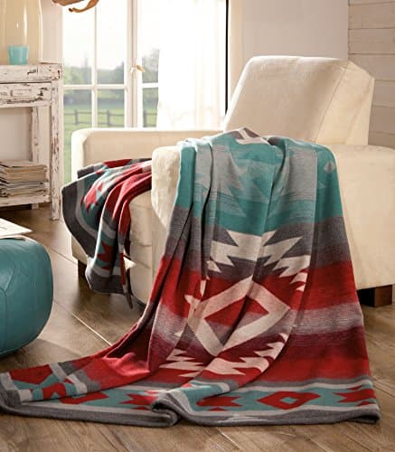 Ibena Light Weight Carrizo Oversized Throw, Cotton/Wool