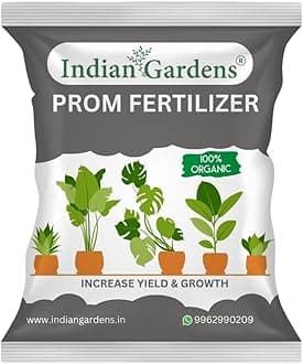 Indian Gardens - PROM Fertilizer | Phosphate Rich Organic Manure | Strong Root Growth & Flower Booster | Improves Soil Fertility - 1800 Grams