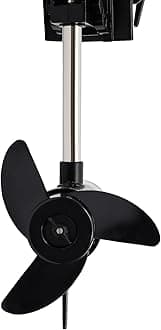 66LB Thrust Electric Outboard Trolling Motor, Transom Mounted Inflatable Fishing Boat Engine Brush Motor, 7 Speed, Telescopic Type Control Handle, 47.22" Shaft