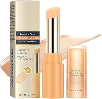 Eye Balm with Vitamin C Brightens and Reduces Puffiness, 2025 Upgrade Revive and Glow Vitamin C Eye Balm, Hydrating Eyes Cream for Reducing Dark Circle, Eyes Care Stick for Women (1)