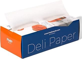 Fit Meal Prep [1000 Pack] 12 x 10.75" Wax Paper Sheets for Food, Interfolded Precut Deli Paper, Pop Up Grease-Proof Sandwich Paper Wraps, Waterproof for Lunch, Food Basket, Microwave Cover, BBQ