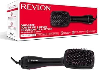 GHD Revlon Perfectionist Paddle Thermal Brush Hair Dryer - RVHA6475ARB, Black