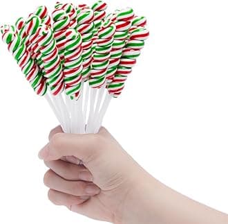 LIDATREE Twisty Lollipop, Rainbow Twist Lollipops Individually Wrapped Bulk, Kid's Lollipops Candy for Birthday, Cherry 30 Pack