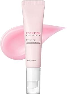 PDRN Pink Peptide Eye Serum with Niacinamide and 99% Purity Retinol for Fine Lines, Hydrating & Firming Eye Cream for Dark Circles,Brightening and Reviving, Korean Eye Cream