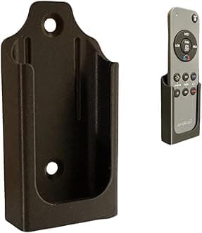 Wall Mount Holder for Remote Control REM-ARTC-1, REM-ARTC-2 Artika Ceiling Fans, Compatible with Edwin, Alton, Aiden, Darren Models, with Mounting Hardware. Black